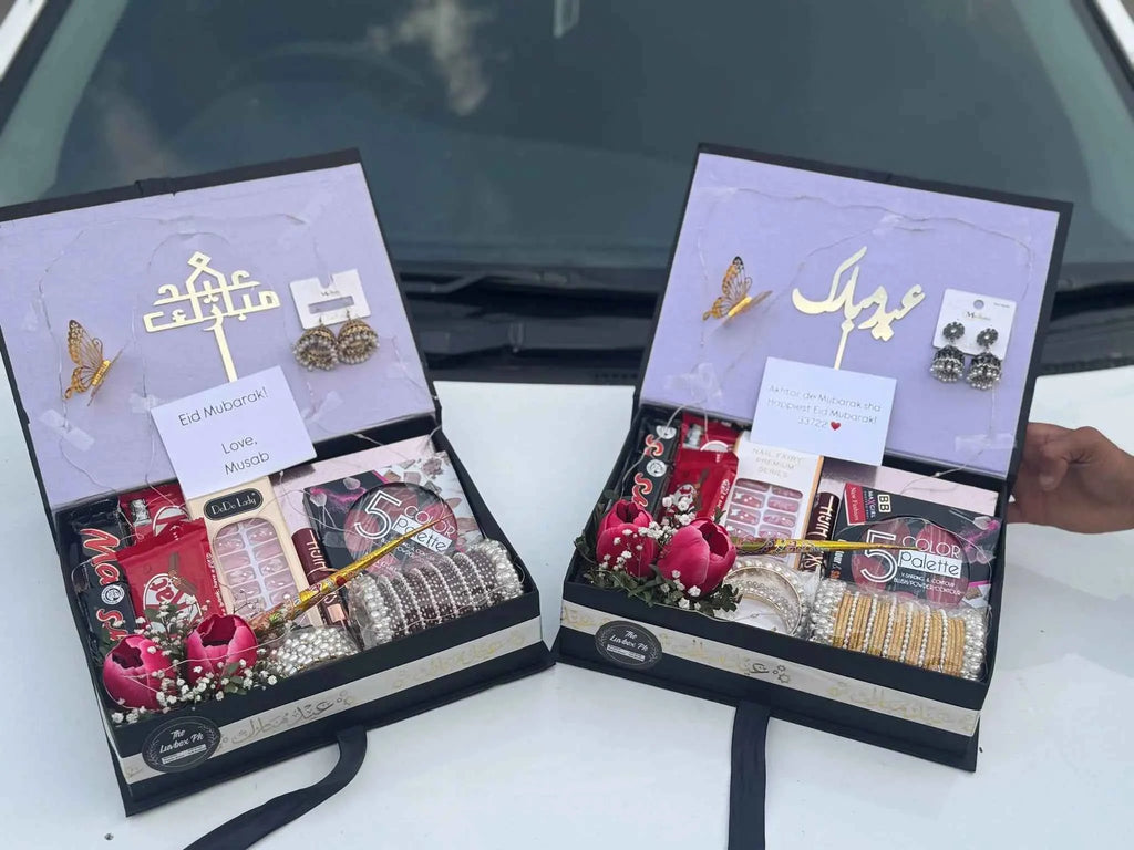 Eidi Flap Box – Luxe Eid Box with Bangles, Chocolates & More