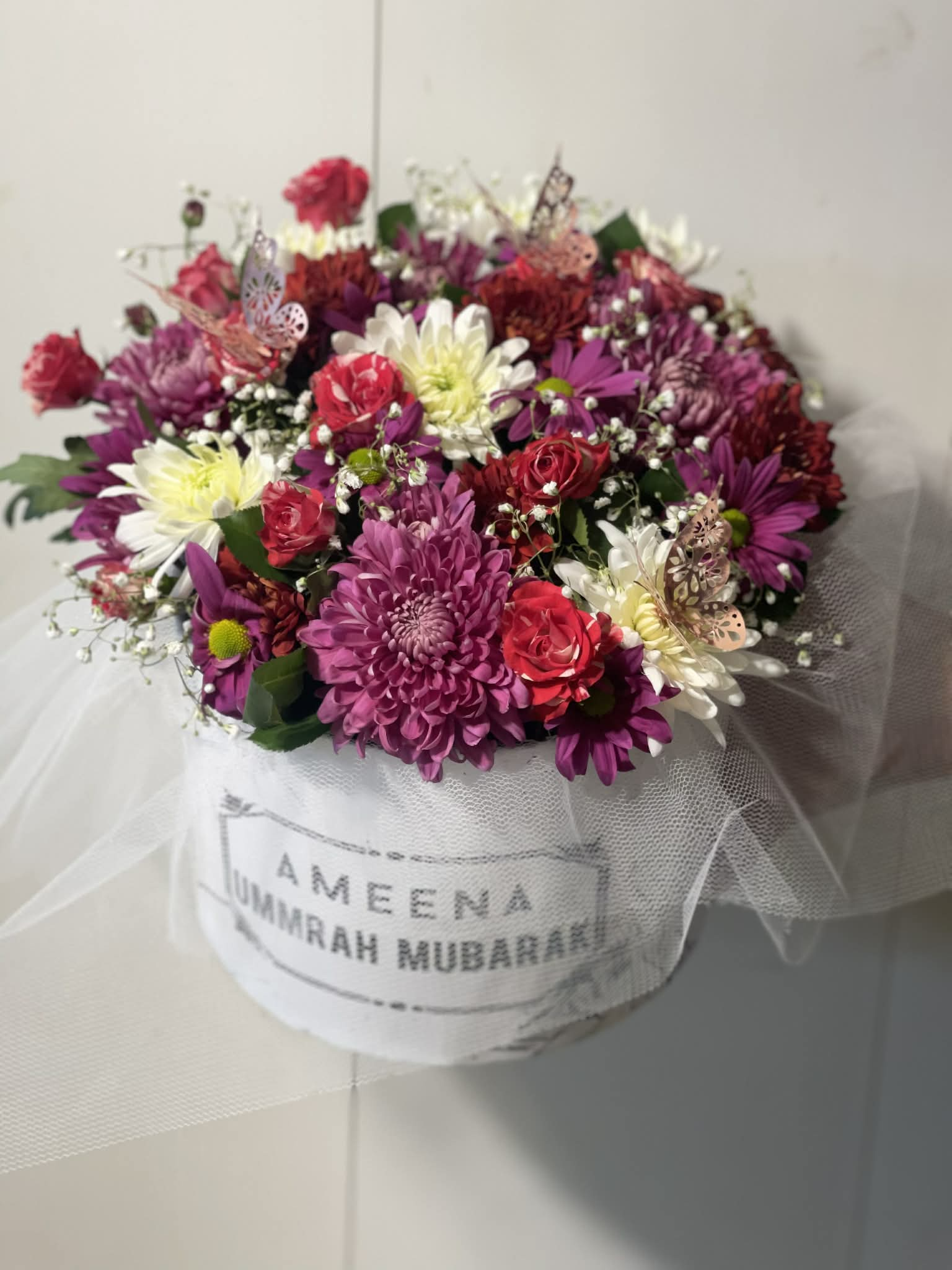 Gorgeous Eid themed mixed flower box gift in Islamabad Pakistan