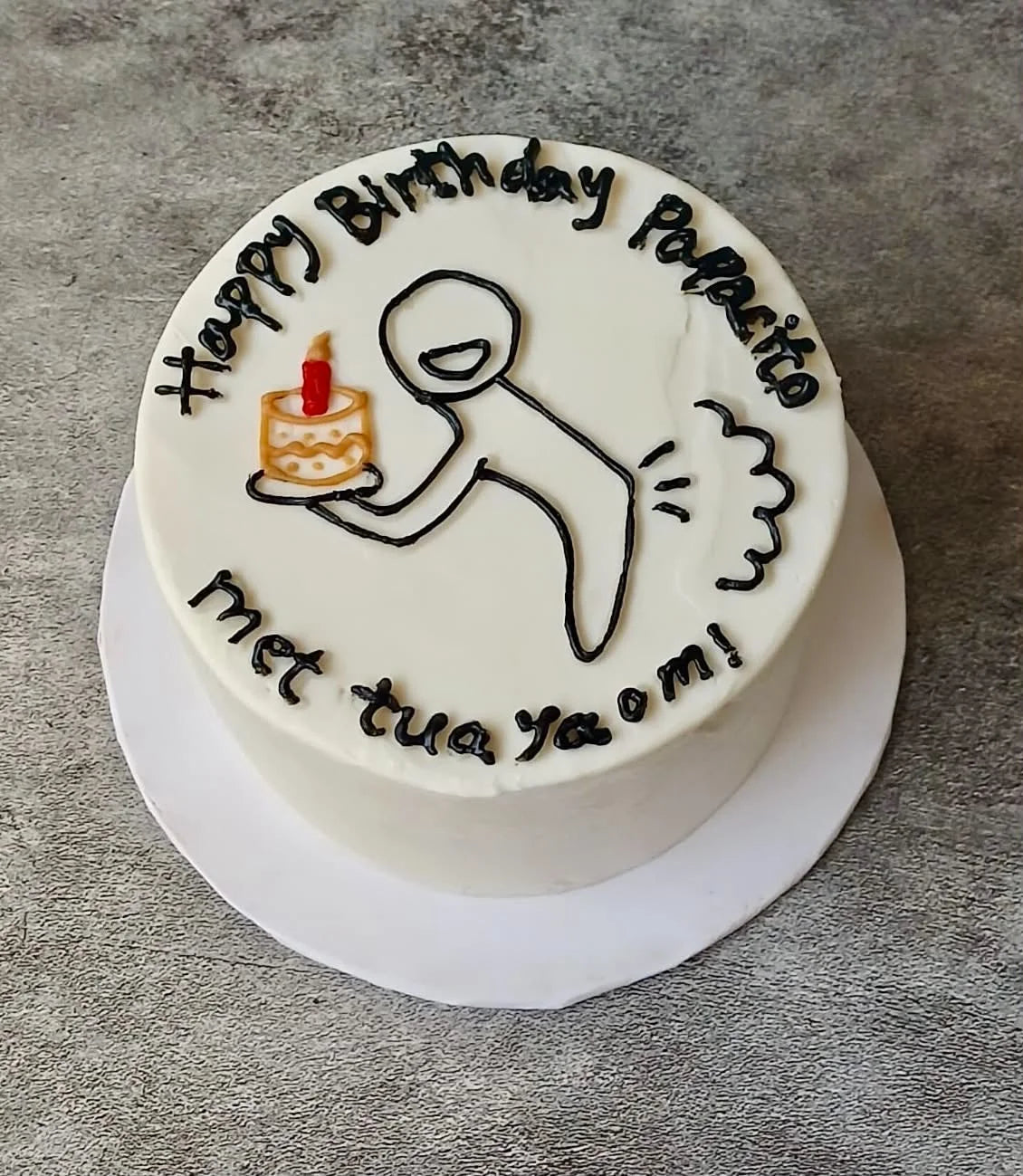 1.5 lbs birthday cake for small celebrations with birthday cake delivery in Pakistan