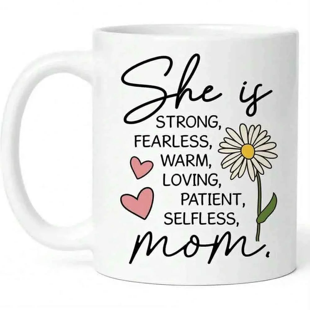 Mom’s Signature Cup – Elegant Customized Mother’s Day Mug | Personal Photo & Name Edition