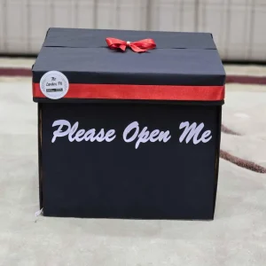 Custom 4-sided surprise gift box with cake, flowers, teddy & lights by The LuvBox PK – gift shop in Islamabad