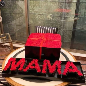 Grande Luxe MAMA Letter Rose Box for Mother's Day | Flower Shop in Islamabad | The Luv Box PK