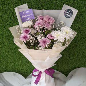 Petite Mini Flower Bouquet in Stylish Wrapping – The LuvBox Pk