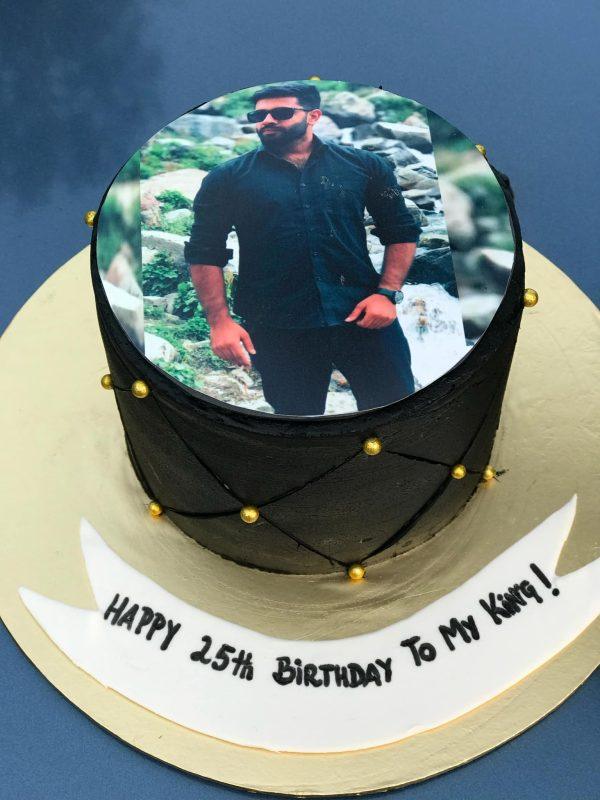 Cherry customized cake with printed photo for birthday – cake delivery in Islamabad Pakistan