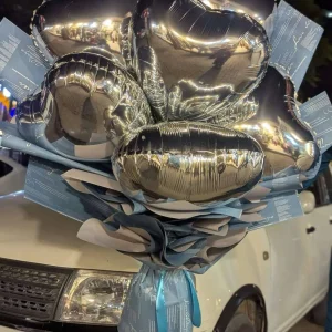 Bubble Bliss – luxury balloon bouquet wrapped like flowers for premium gift delivery in Islamabad