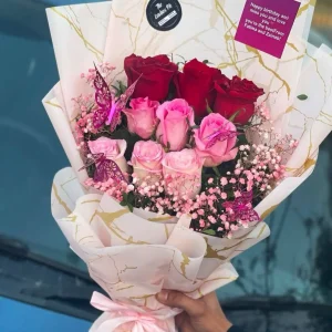 Rosetta Charm elegant rose-designed luxury bouquet – flower bouquet delivery in Islamabad
