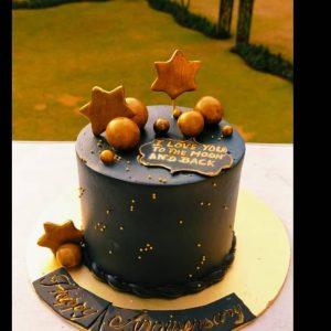 Choco Cascade – Black-Themed Chocolate Cake for Him