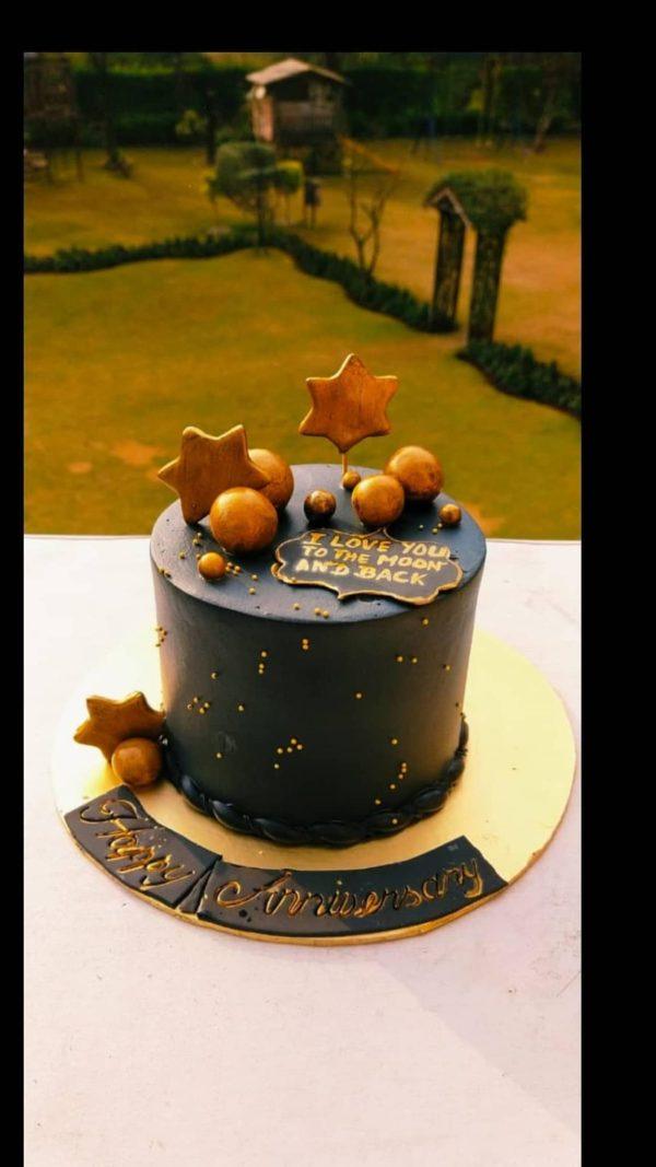 Choco Cascade – Black-Themed Chocolate Cake for Him