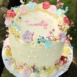 Creamy velvet birthday cake for girls – customized cake delivery in Islamabad Pakistan