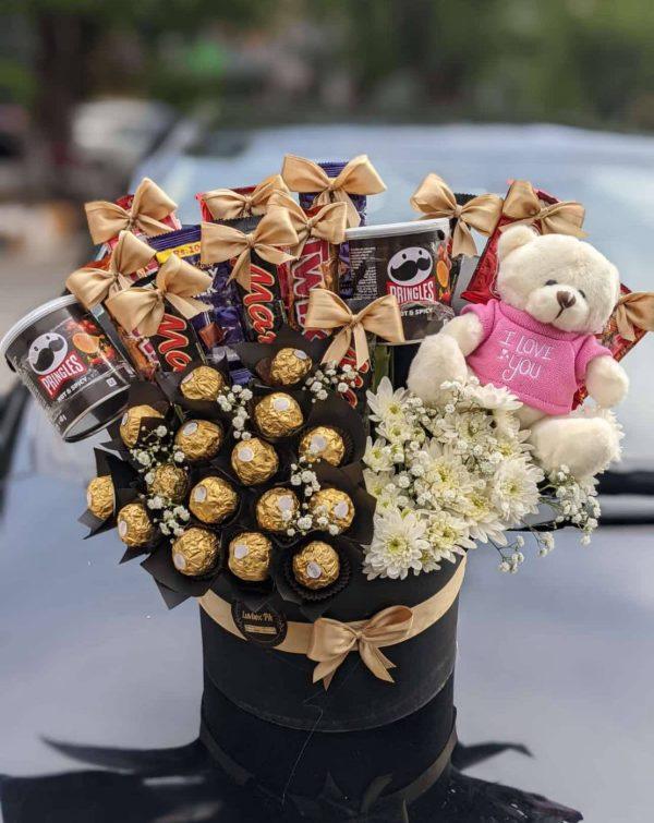 The LuvBox PK Teddy Treat Box – cute chocolate gift box with teddy bear