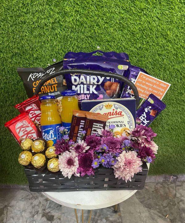 Premium snack and chocolate basket – perfect gift basket by The LuvBox PK in Islamabad