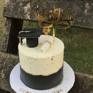 Capstone Delight customized graduation cake in Islamabad by The LuvBox Pk