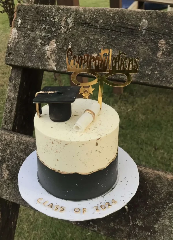 Capstone Delight customized graduation cake in Islamabad by The LuvBox Pk