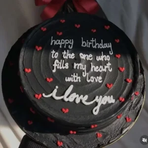 Choco Amour I Love You themed chocolate cake by The LuvBox Pk Islamabad