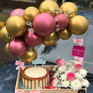 The LuvBox PK – Celebration Charm Tray with Balloon Arch | Gift Shop in Islamabad