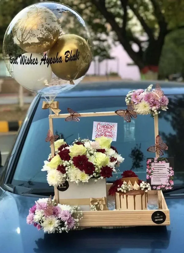 The LuvBox PK – Luxe Balloon Bloom Crate | Gift Shop in Islamabad