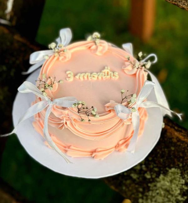 Pink Bliss Bento Cake – Cute Customized Cake for Her Birthday | The LuvBox Pk - Image 2