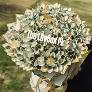 Eid money bouquet with 100,000 rupees – luxury Eidi from The LuvBox PK Islamabad