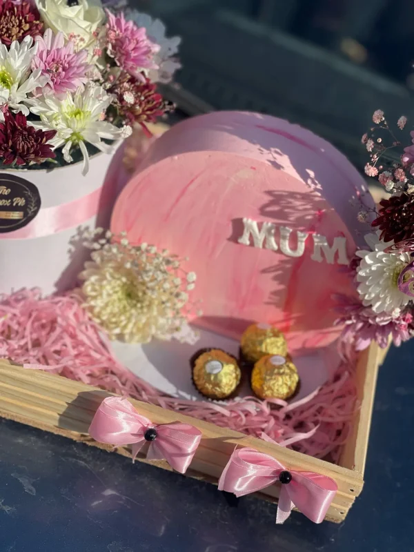 Eternal Bloom Mother's Day Wooden Basket | Gift Shop in Islamabad – The Luv Box PK - Image 2