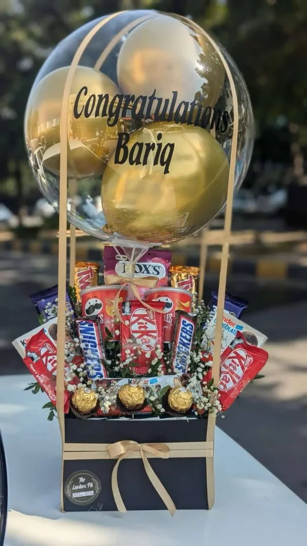 The LuvBox PK – Sweet Surprise Balloon Chocolate Box | Perfect Gift for Girls & Kids