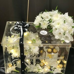 Graduation Luxe Acrylic Box – The LuvBox PK | Flowers, Cake & Ferrero – Gift Shop in Islamabad