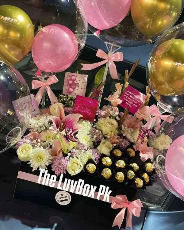 Birthday Delight Box – The LuvBox PK | Custom Balloons & Gifts – Gift Shop in Islamabad - Image 2