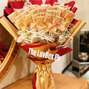 Luxury money bouquet with 200,000 rupees in flowers for Eid and weddings – The LuvBox PK