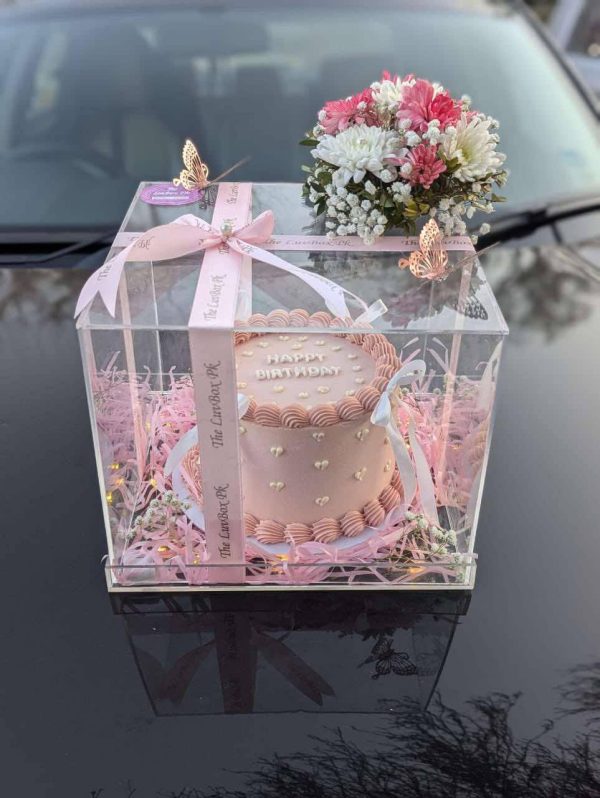 The LuvBox PK – Acrylic Cake & Cage Combo | Gift Shop in Islamabad - Image 2