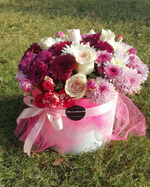 Blossom Muse – Gorgeous Mixed Flower Box for Her | Gift Shop in Islamabad