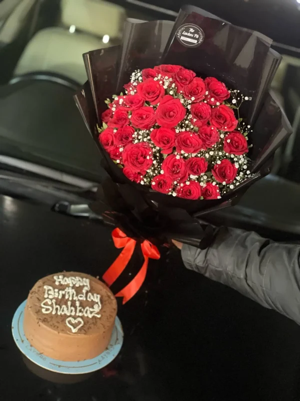 The LuvBox PK – Affordable Cake & Flower Bouquet Combo | Gift Shop in Islamabad